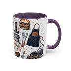Grill Master Coffee Mug | Father's Day Gift for Dad | Accent Color Ceramic 11oz 15oz