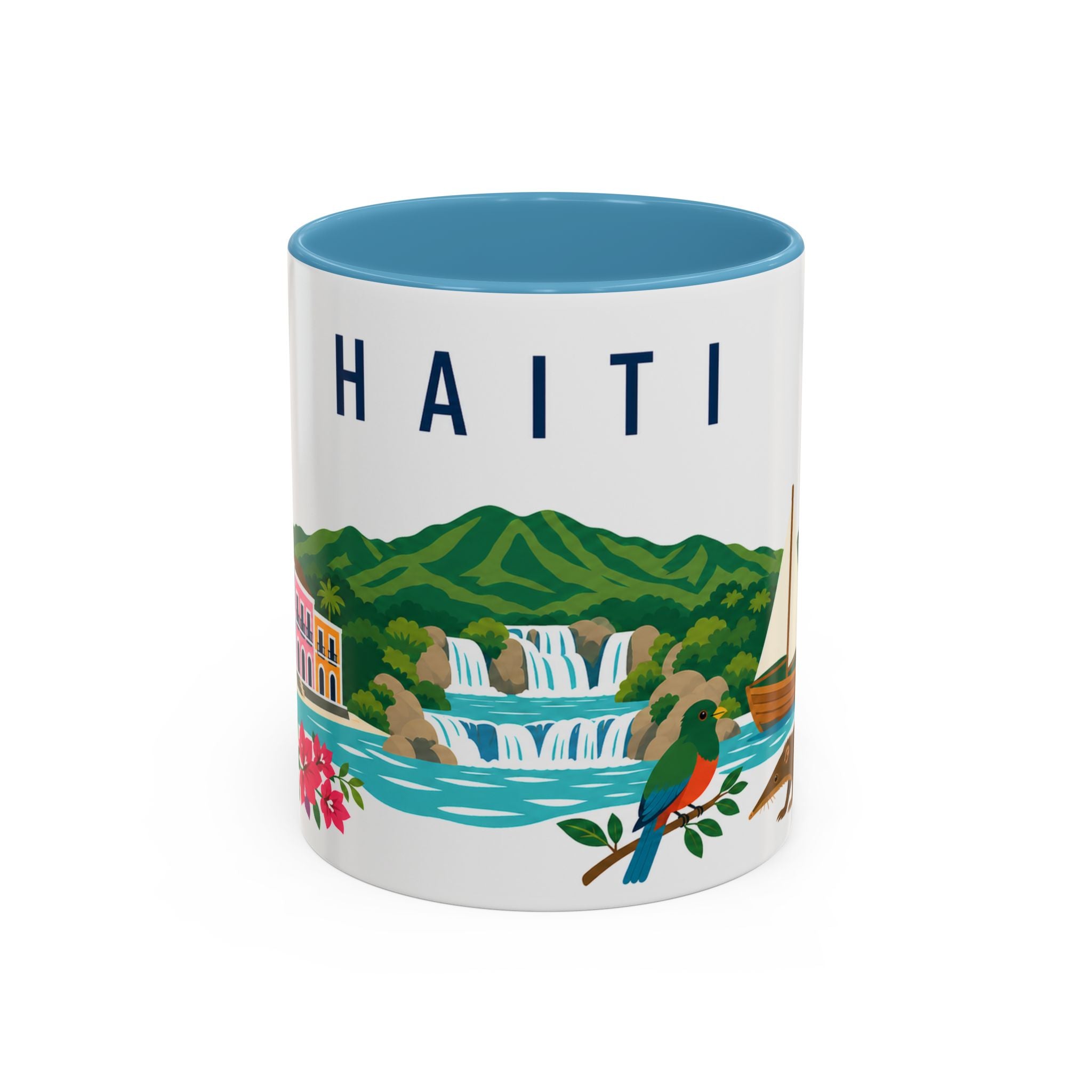 Haiti Coffee Mug | Travel Souvenir Accent Mug | Country Gift Ceramic Cup 11oz 15oz