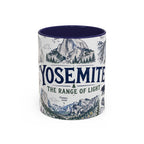 Yosemite National Park Coffee Mug | Hiking Camping Nature Gift | Accent Color Ceramic 11oz 15oz