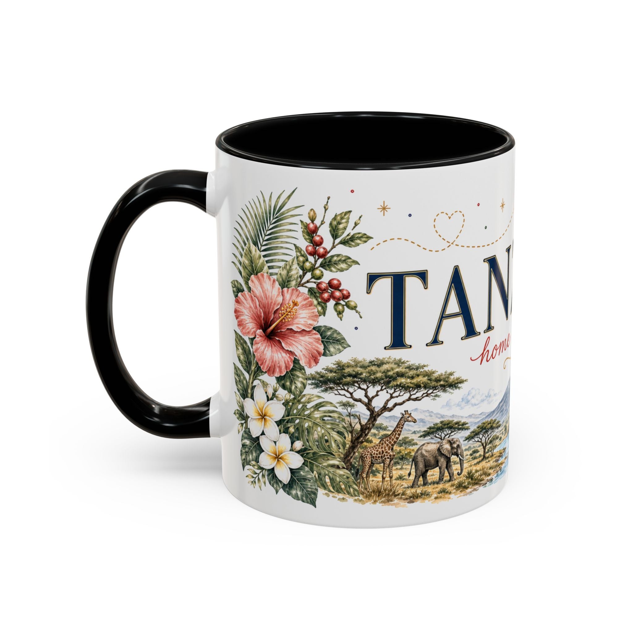 Tanzania Home Country Mug | Moving Away Gift | Long Distance Friendship | 11 oz 15 oz Accent Mug