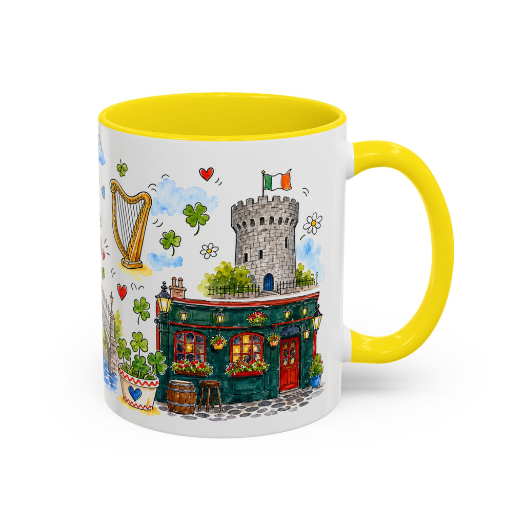 Dublin Travel Mug | European City Souvenir Accent Coffee Mug | 11oz 15oz Ceramic Cup