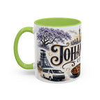 Johannesburg Coffee Mug | South Africa Travel Souvenir | Vintage Illustrated City Gift | 11 oz 15 oz Accent Mug