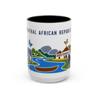 Central African Republic Coffee Mug | Travel Souvenir Accent Mug | Country Gift Ceramic Cup 11oz 15oz