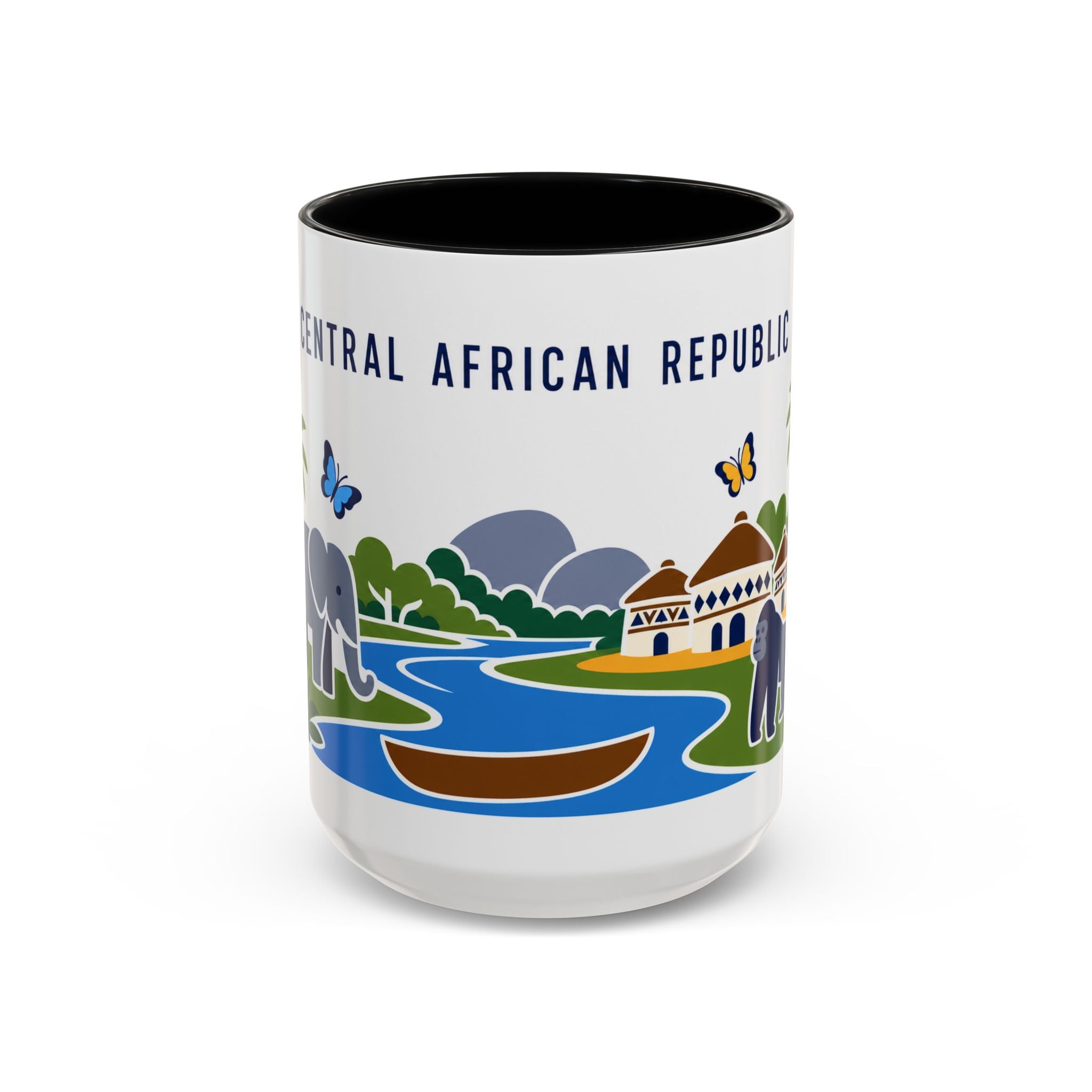 Central African Republic Coffee Mug | Travel Souvenir Accent Mug | Country Gift Ceramic Cup 11oz 15oz