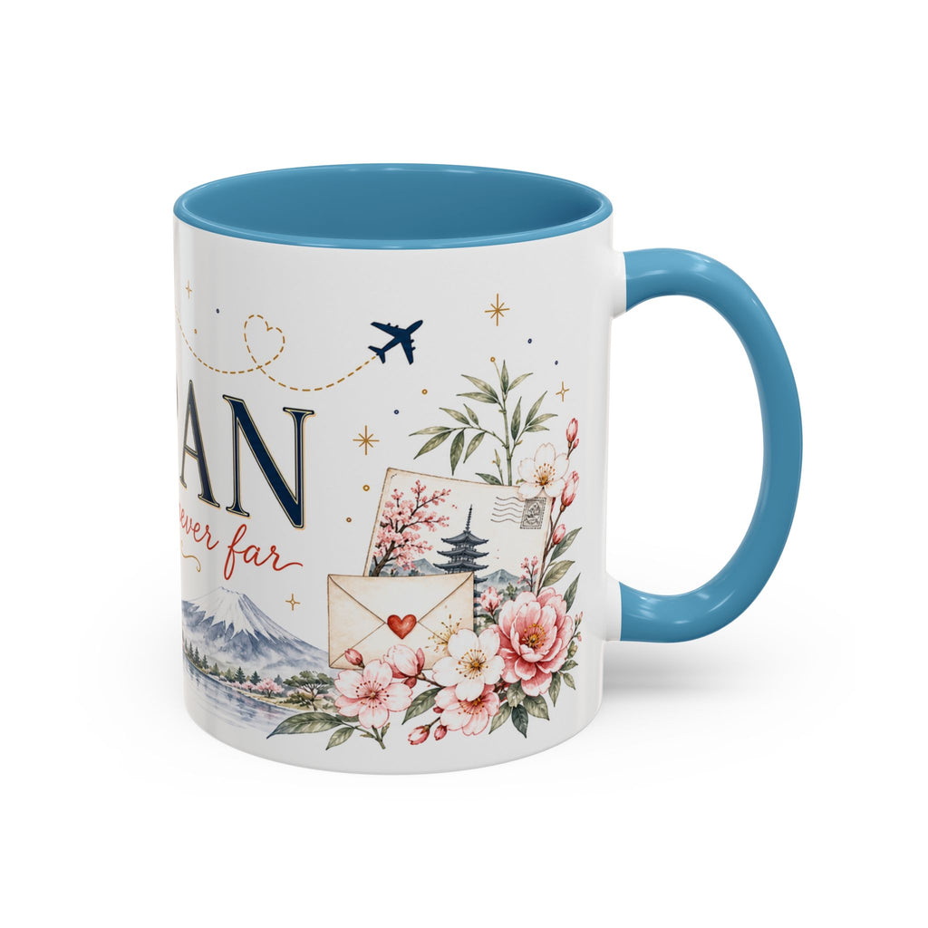 Japan Home Country Mug | Moving Away Gift | Long Distance Friendship | 11 oz 15 oz Accent Mug