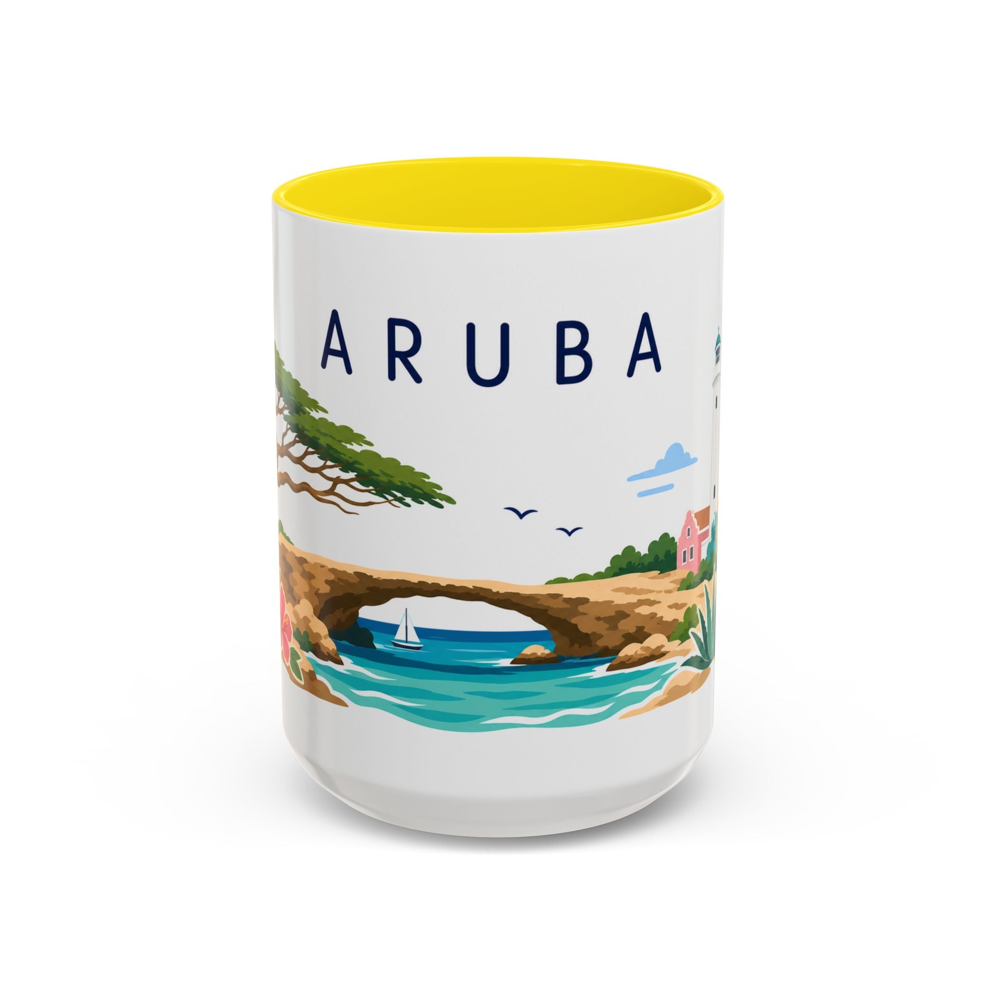 Aruba Coffee Mug | Travel Souvenir Accent Mug | Country Gift Ceramic Cup 11oz 15oz