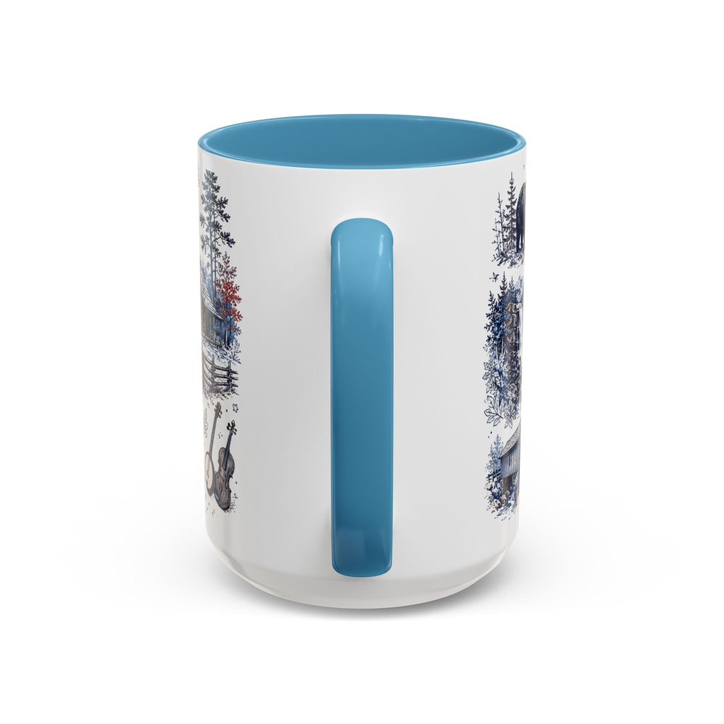 Great Smoky Mountains Coffee Mug | National Park Hiking Gift | Accent Color Ceramic 11oz 15oz