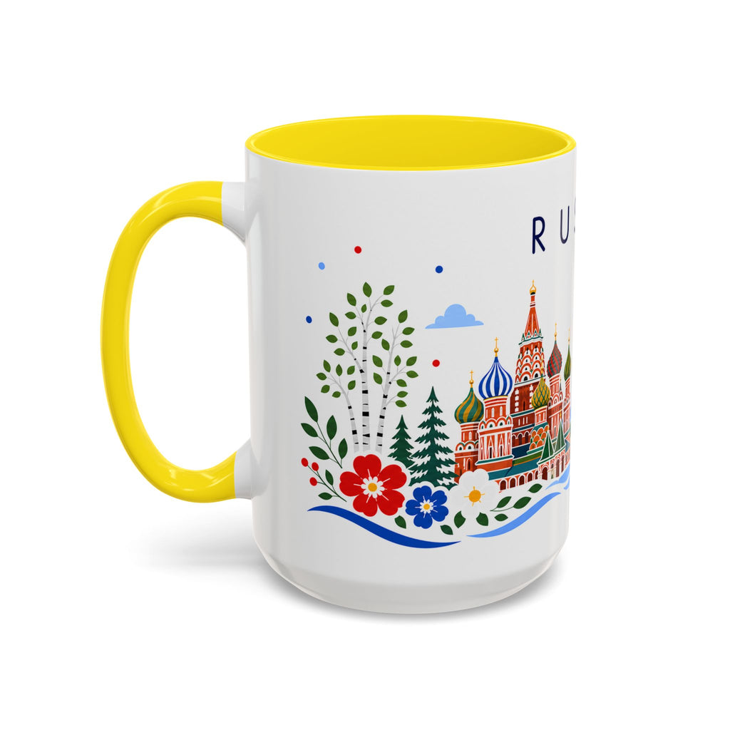 Russia Coffee Mug | Travel Souvenir Accent Mug | Place Gift Ceramic Cup 11oz 15oz