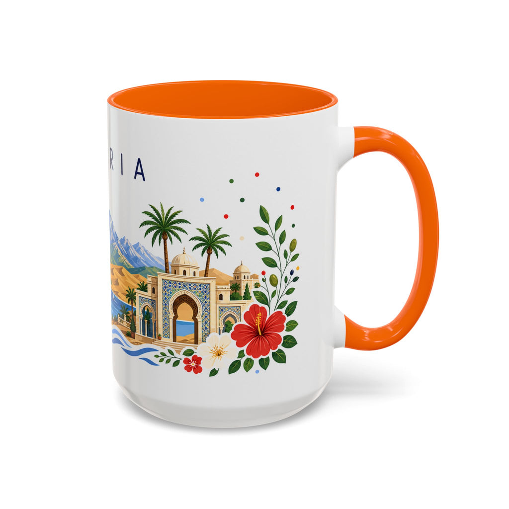 Algeria Coffee Mug | Travel Souvenir Accent Mug | Place Gift Ceramic Cup 11oz 15oz