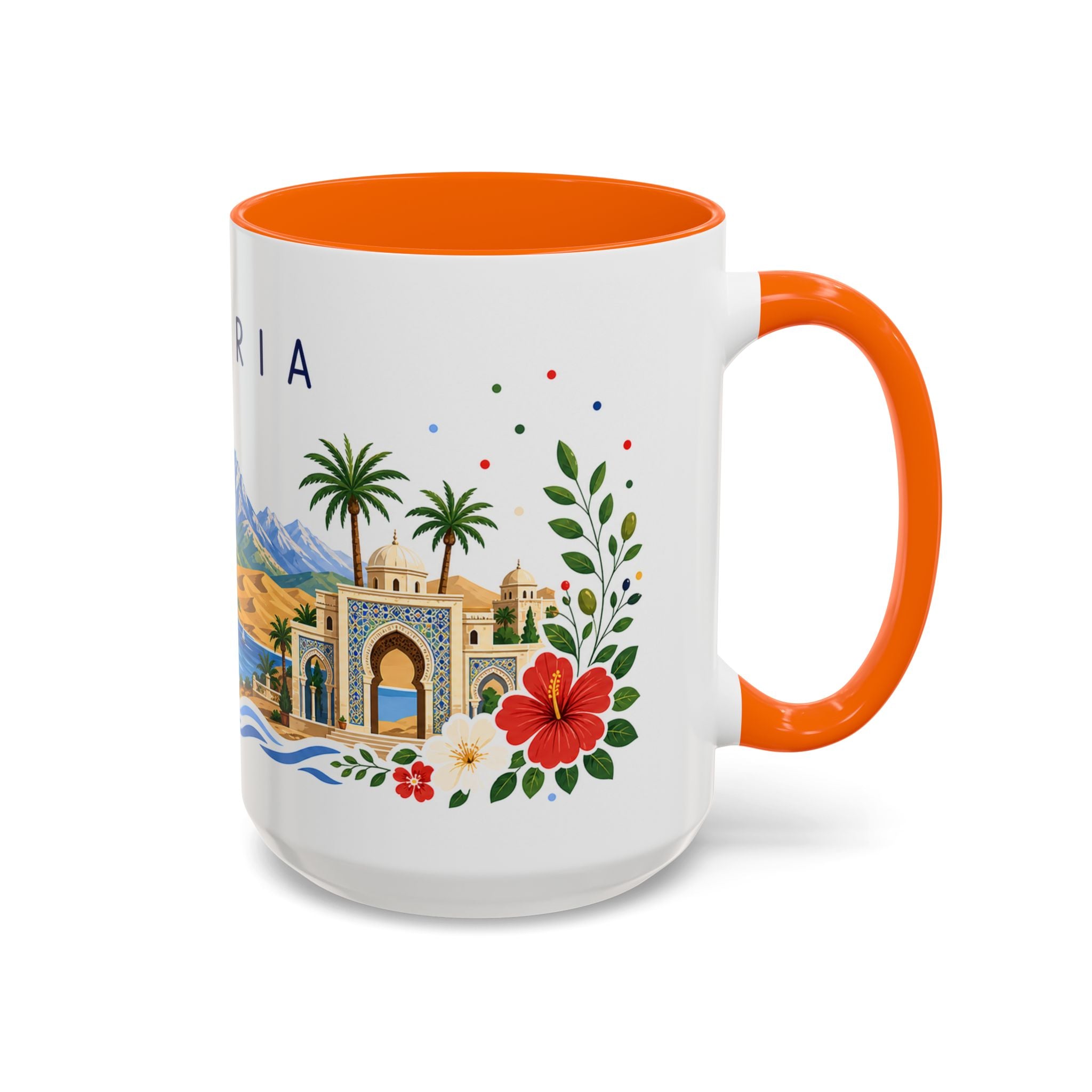 Algeria Coffee Mug | Travel Souvenir Accent Mug | Place Gift Ceramic Cup 11oz 15oz