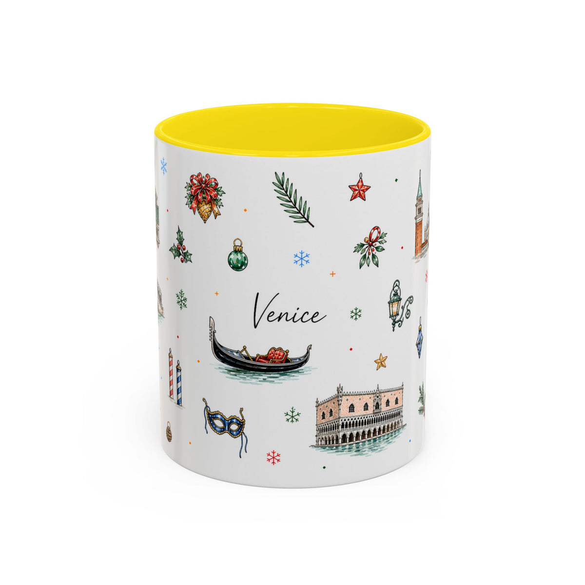 Venice Christmas Mug | Watercolor City Souvenir, Travel Memory Cup