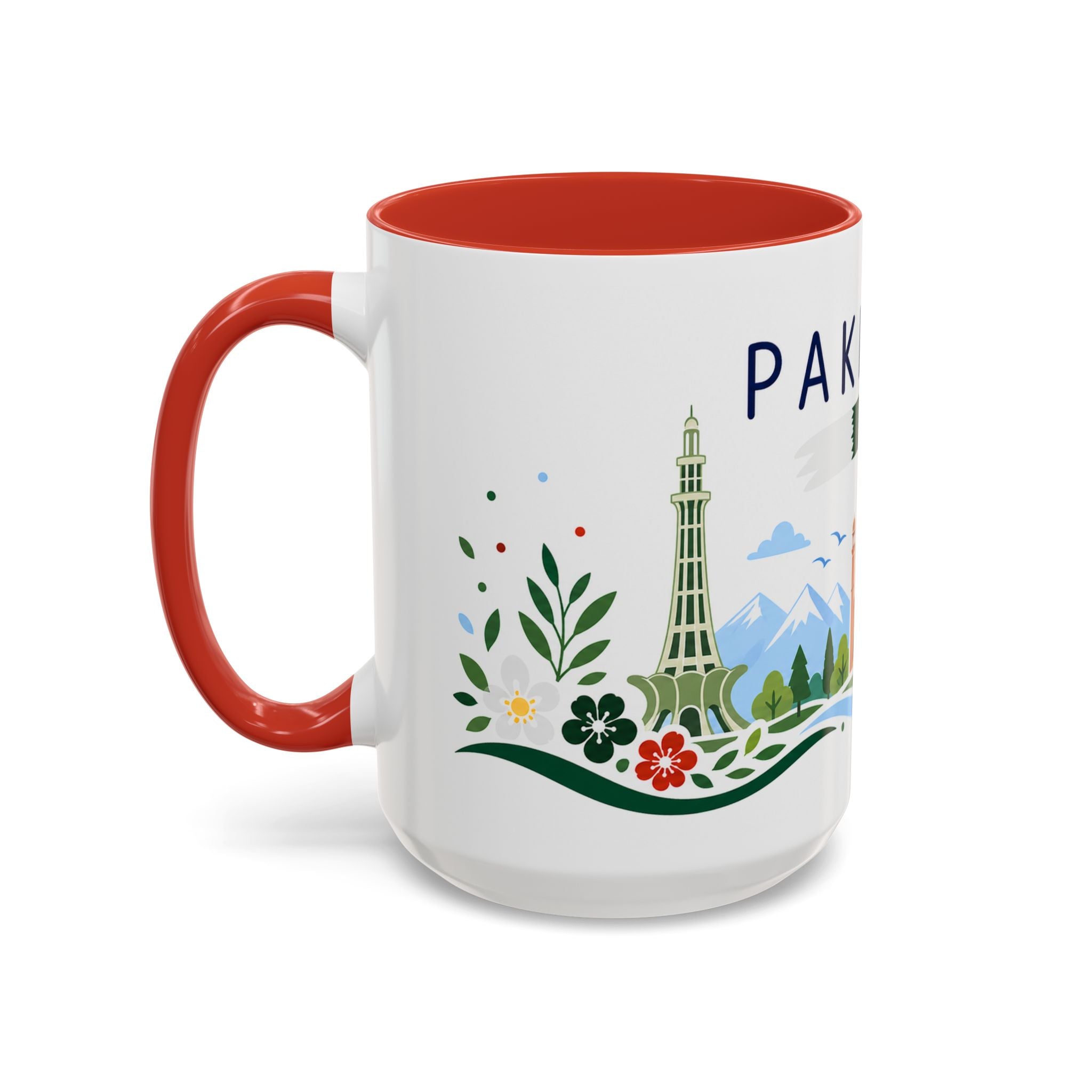 Pakistan Coffee Mug | Travel Souvenir Accent Mug | Country Gift Ceramic Cup 11oz 15oz
