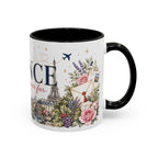 France Home Country Mug | Moving Away Gift | Long Distance Friendship | 11 oz 15 oz Accent Mug