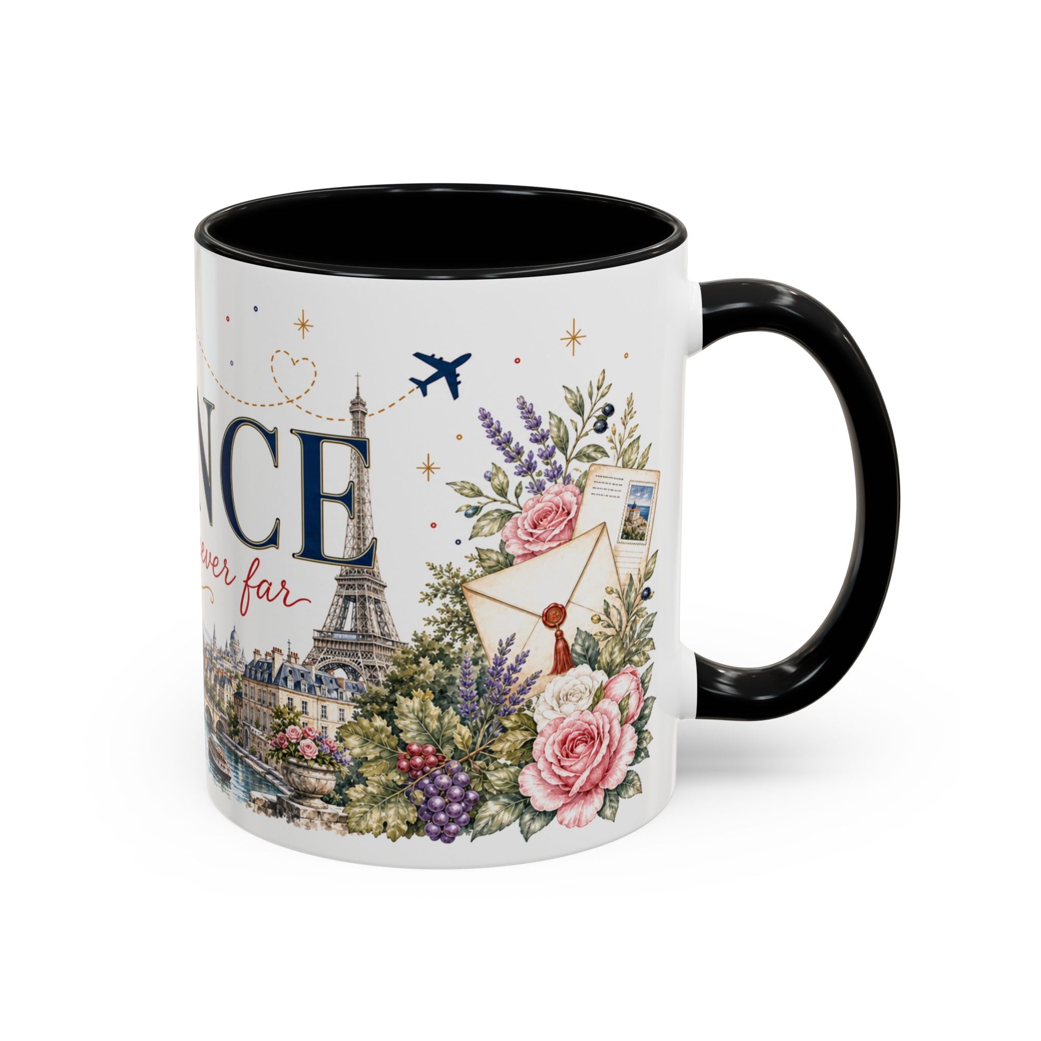 France Home Country Mug | Moving Away Gift | Long Distance Friendship | 11 oz 15 oz Accent Mug