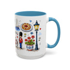 Copenhagen Travel Mug | European City Souvenir Accent Coffee Mug | 11oz 15oz Ceramic Cup