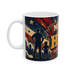 My Dad Is My Hero Father's Day Coffee Mug | Dad Gift | Ceramic 11oz 15oz Cup