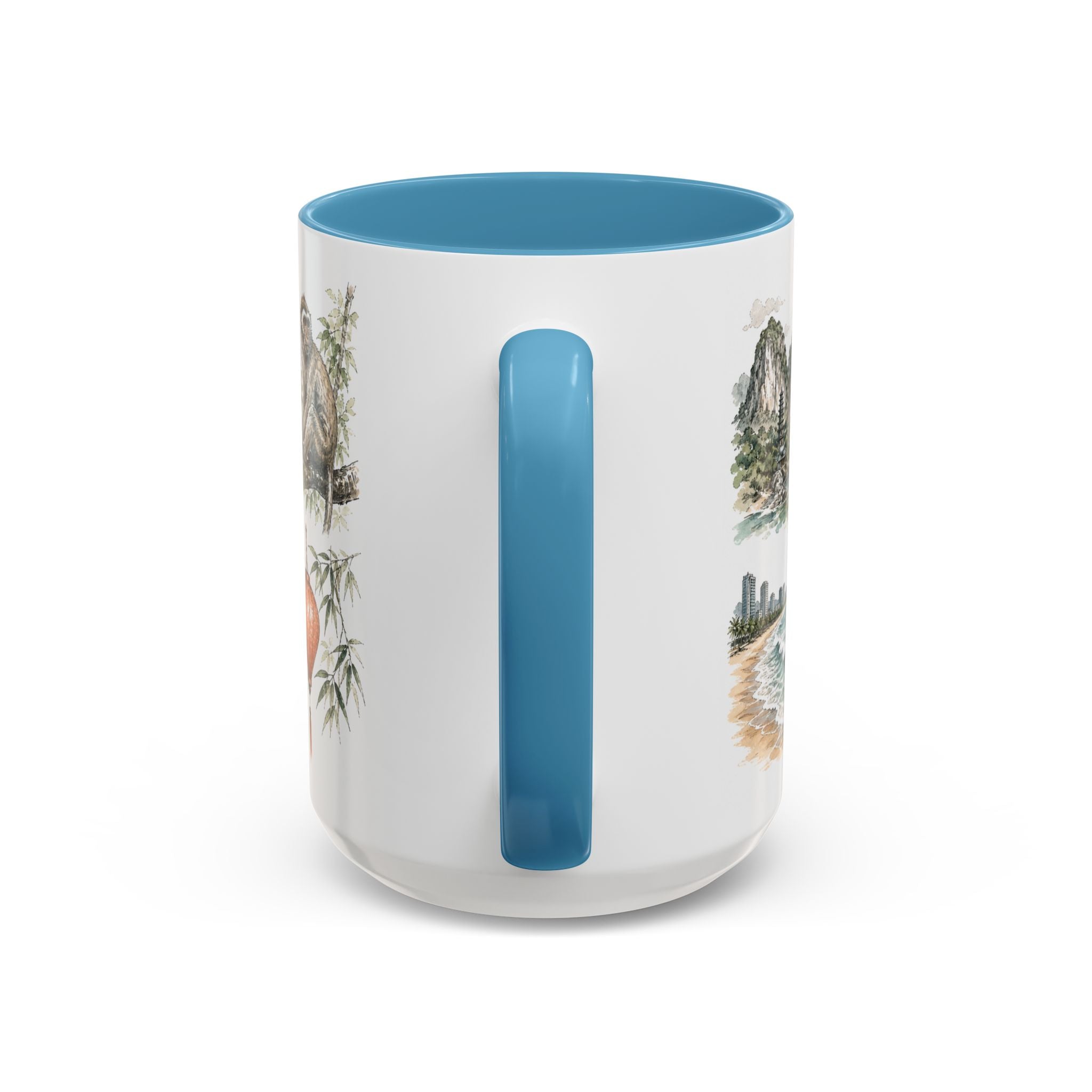 Da Nang Coffee Mug | Vietnam Travel Souvenir | Vintage Illustrated City Gift | 11 oz 15 oz Accent Mug
