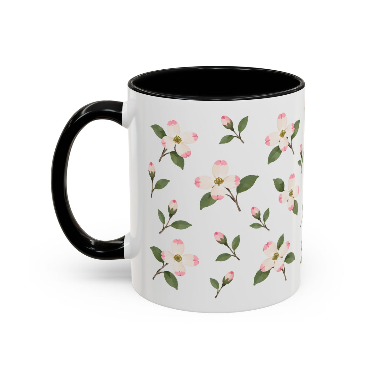 Virginia American Dogwood Mug, State Flower Floral Coffee Cup, 11oz Botanical Gift