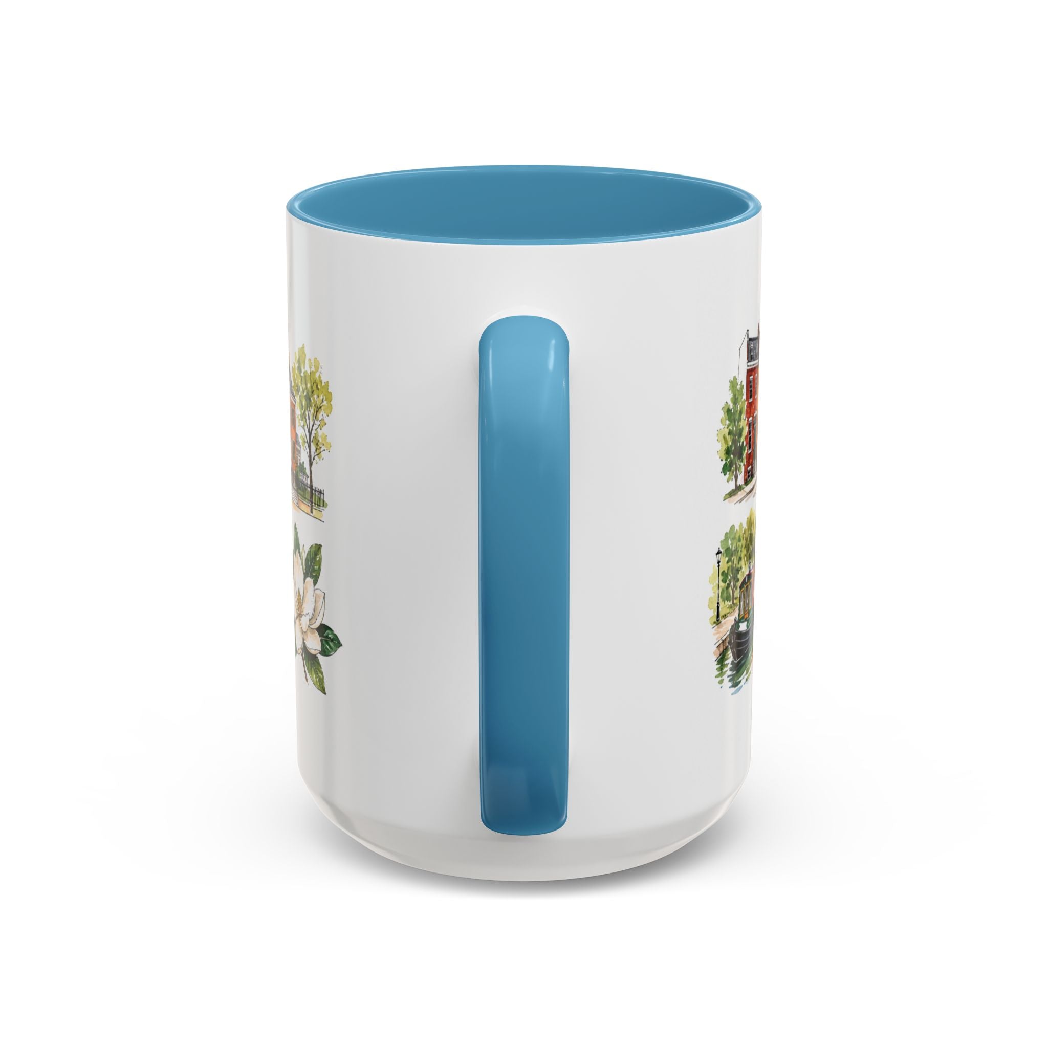 Richmond Illustrated Travel Mug | City Souvenir Accent Coffee Mug | 11oz 15oz Ceramic Cup