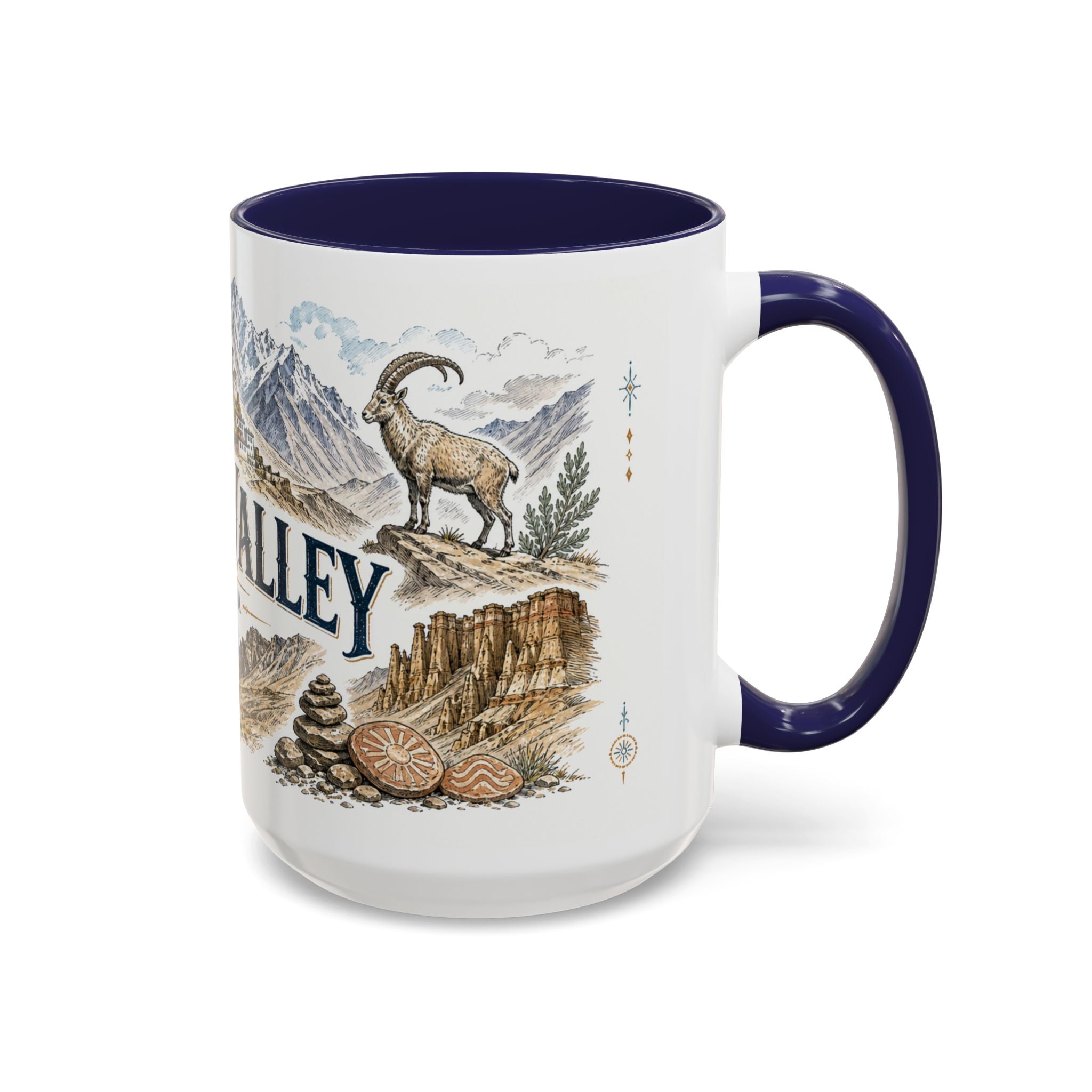 Spiti Valley Mug, India Travel Souvenir, Bucket List Gift, Accent Ceramic Coffee Mug 11oz 15oz