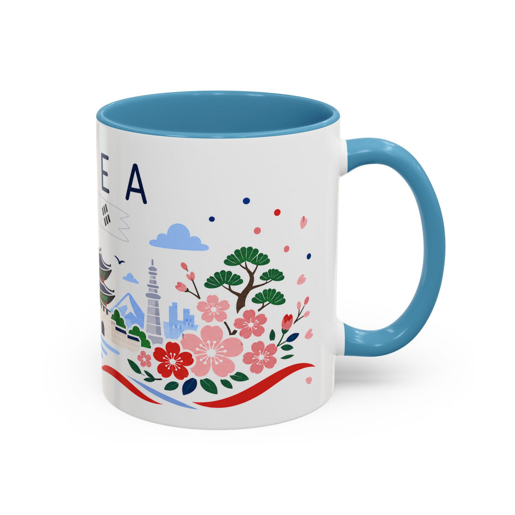 South Korea Coffee Mug | Travel Souvenir Accent Mug | Country Gift Ceramic Cup 11oz 15oz