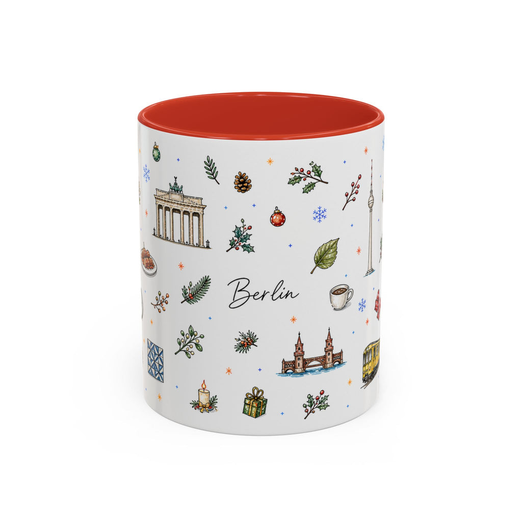 Berlin Christmas Mug | Watercolor City Souvenir, Travel Gift (11oz/15oz)
