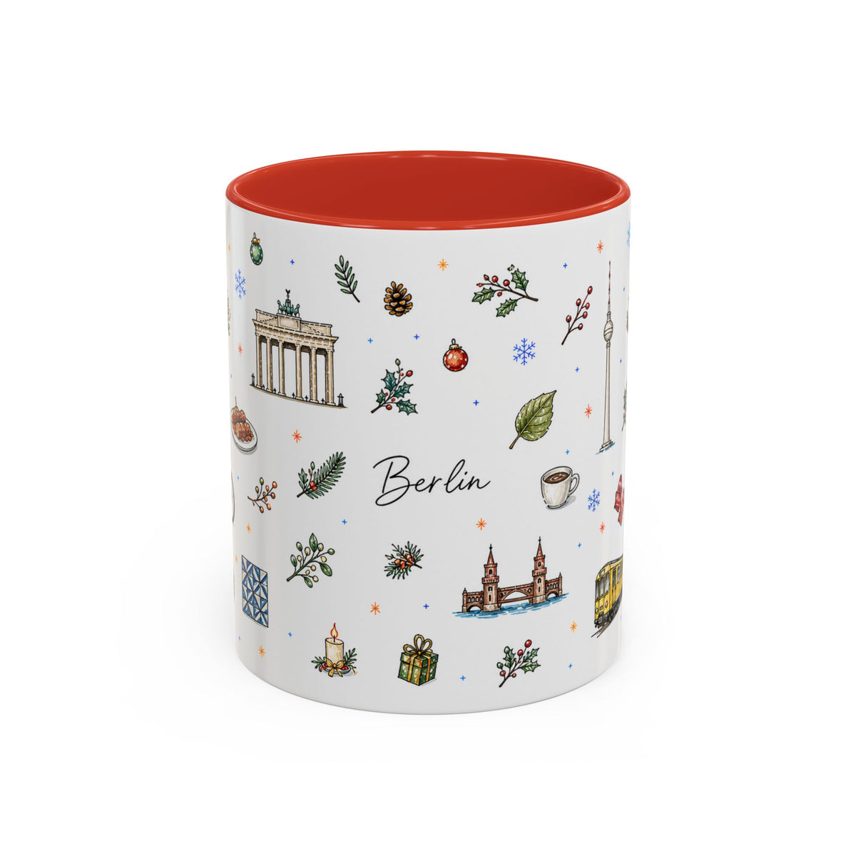 Berlin Christmas Mug | Watercolor City Souvenir, Travel Gift (11oz/15oz)