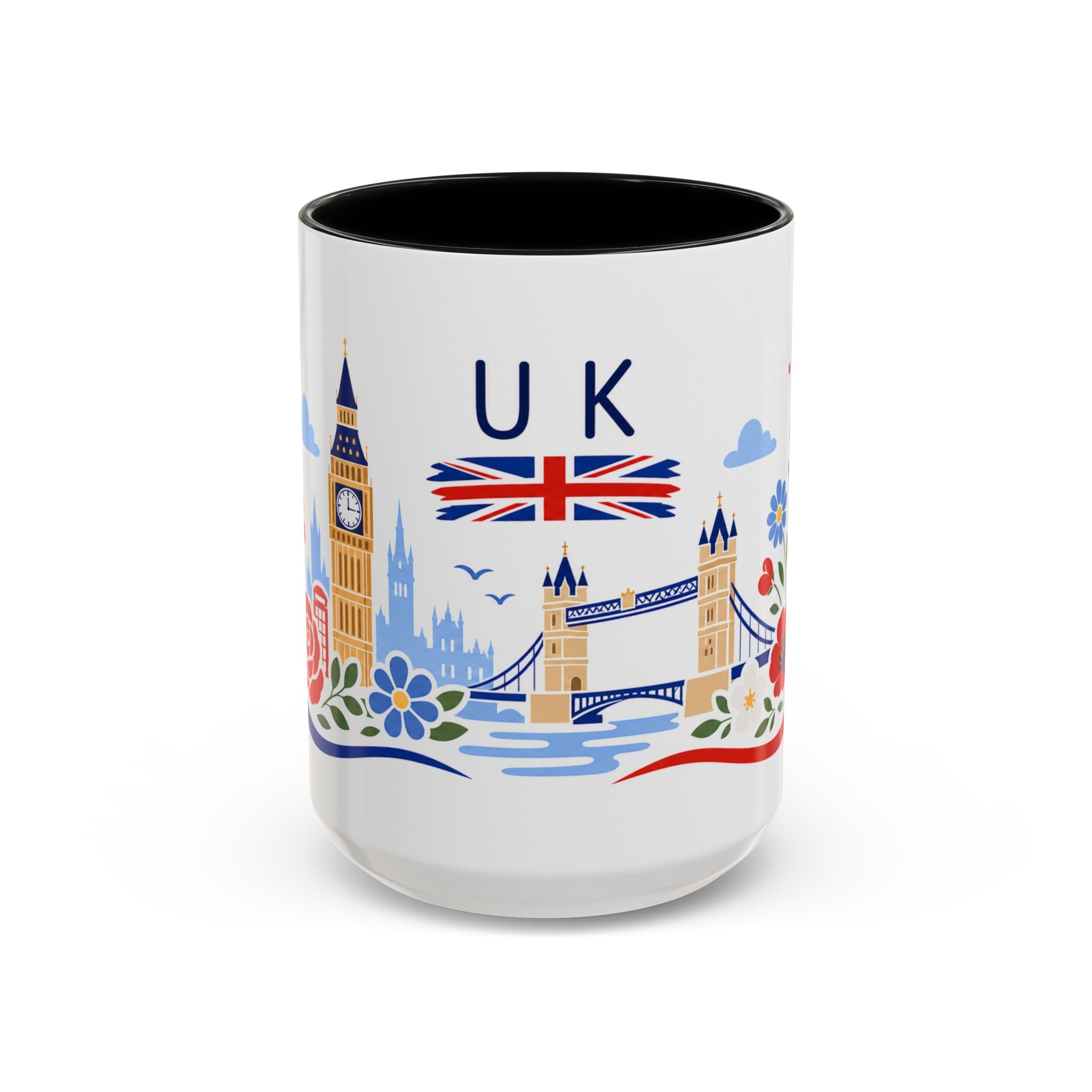 United Kingdom Coffee Mug | Travel Souvenir Accent Mug | Country Gift Ceramic Cup 11oz 15oz