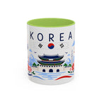 South Korea Coffee Mug | Travel Souvenir Accent Mug | Country Gift Ceramic Cup 11oz 15oz