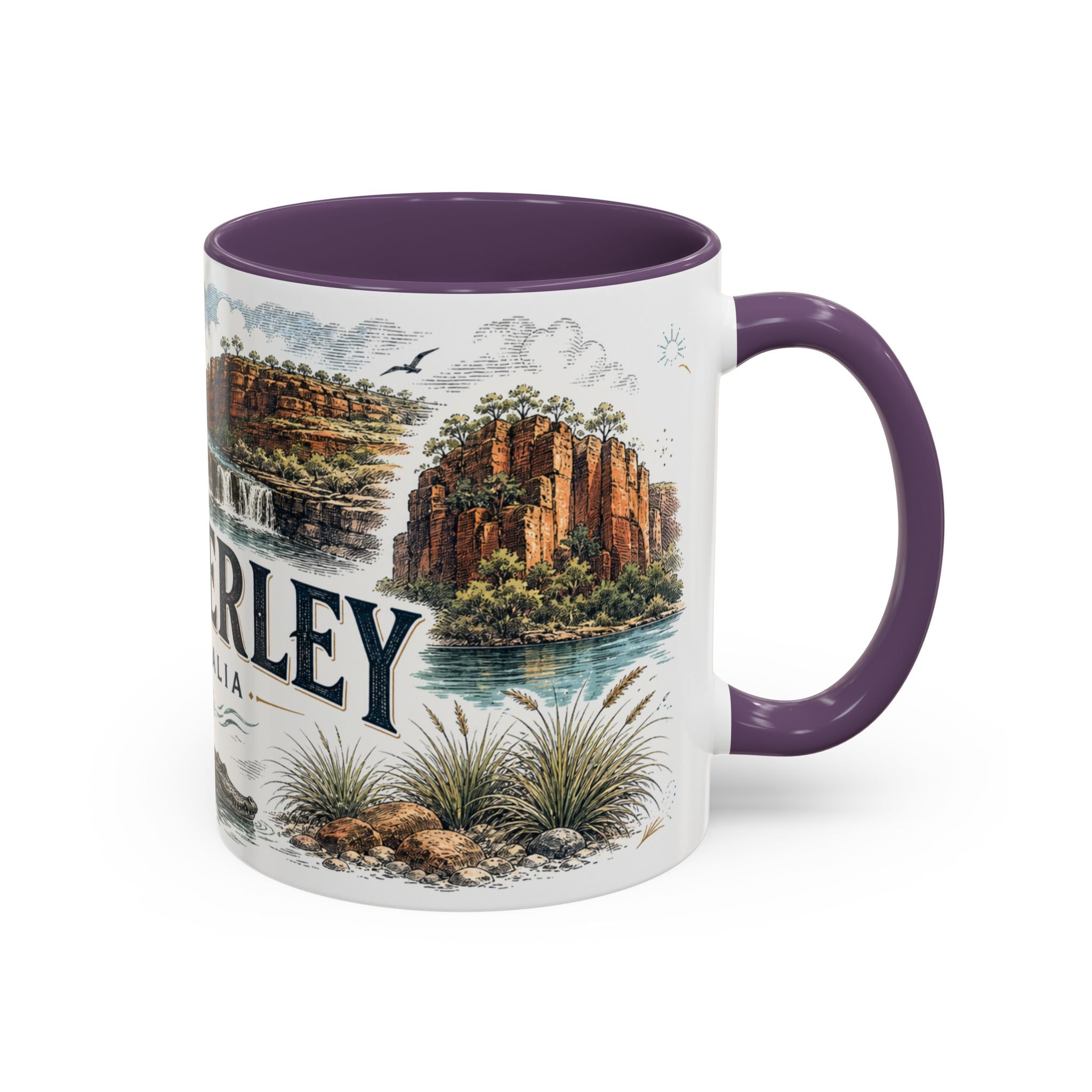 Kimberley Mug, Australia Travel Souvenir, Bucket List Gift, Accent Ceramic Coffee Mug 11oz 15oz
