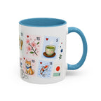 Kyoto Coffee Mug | Postage Stamp Collage Mug | Travel Souvenir Accent Cup 11oz 15oz