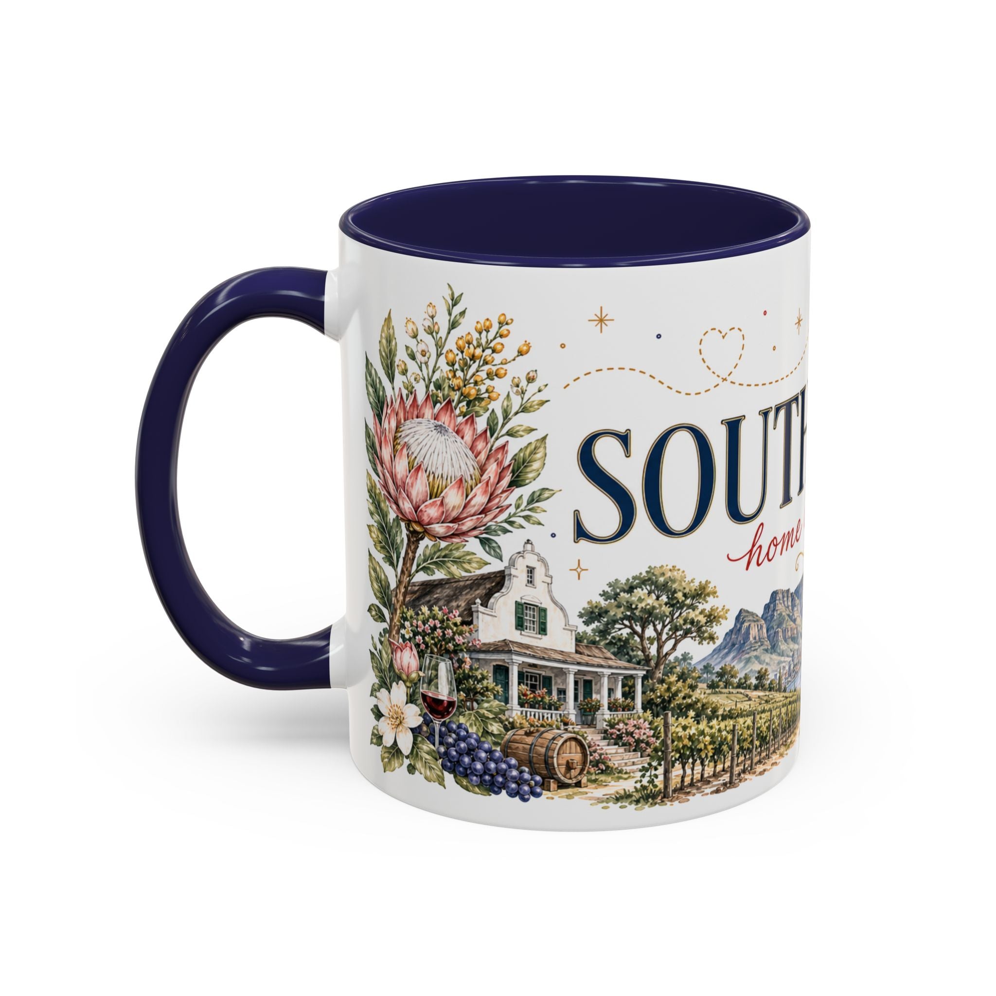 South Africa Home Country Mug | Moving Away Gift | Long Distance Friendship | 11 oz 15 oz Accent Mug