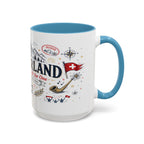 Switzerland Coffee Mug | World Cup Soccer Fan Gift | Accent Color Ceramic 11oz 15oz