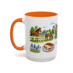 Lexington Illustrated Travel Mug | City Souvenir Accent Coffee Mug | 11oz 15oz Ceramic Cup