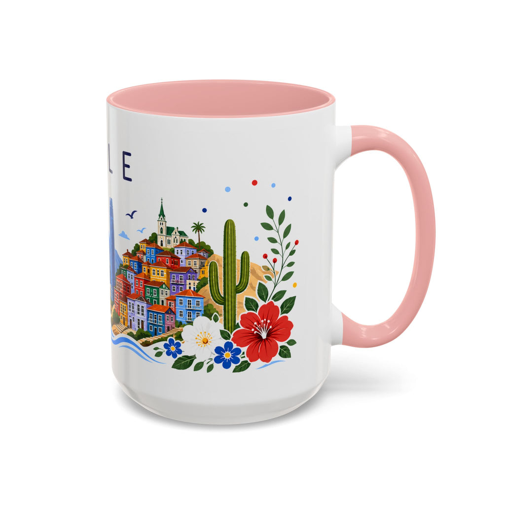 Chile Coffee Mug | Travel Souvenir Accent Mug | Place Gift Ceramic Cup 11oz 15oz