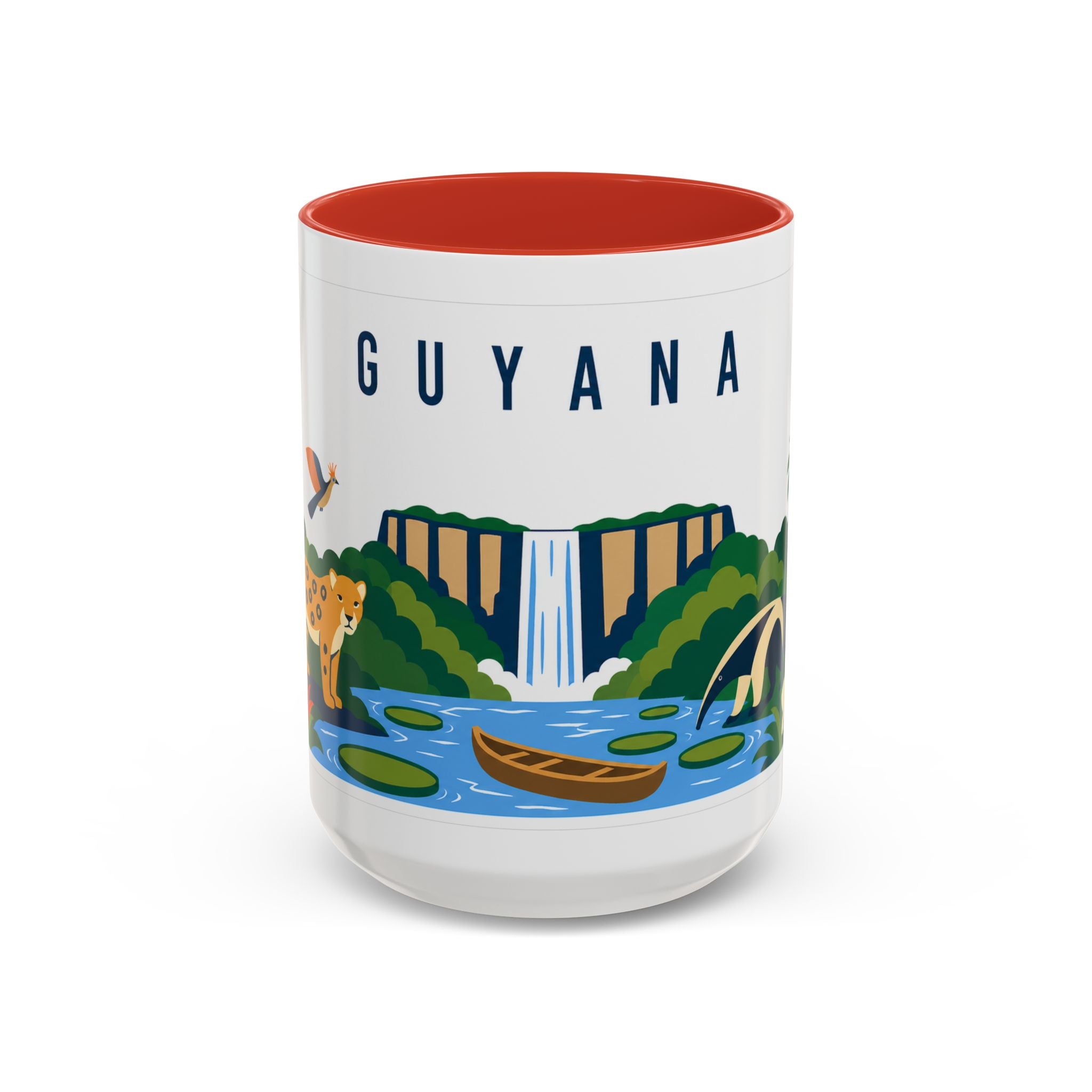 Guyana Coffee Mug | Travel Souvenir Accent Mug | Country Gift Ceramic Cup 11oz 15oz