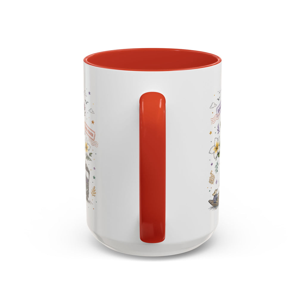 Bangkok Coffee Mug | Thailand Souvenir Travel Gift | Accent Color Ceramic 11oz 15oz