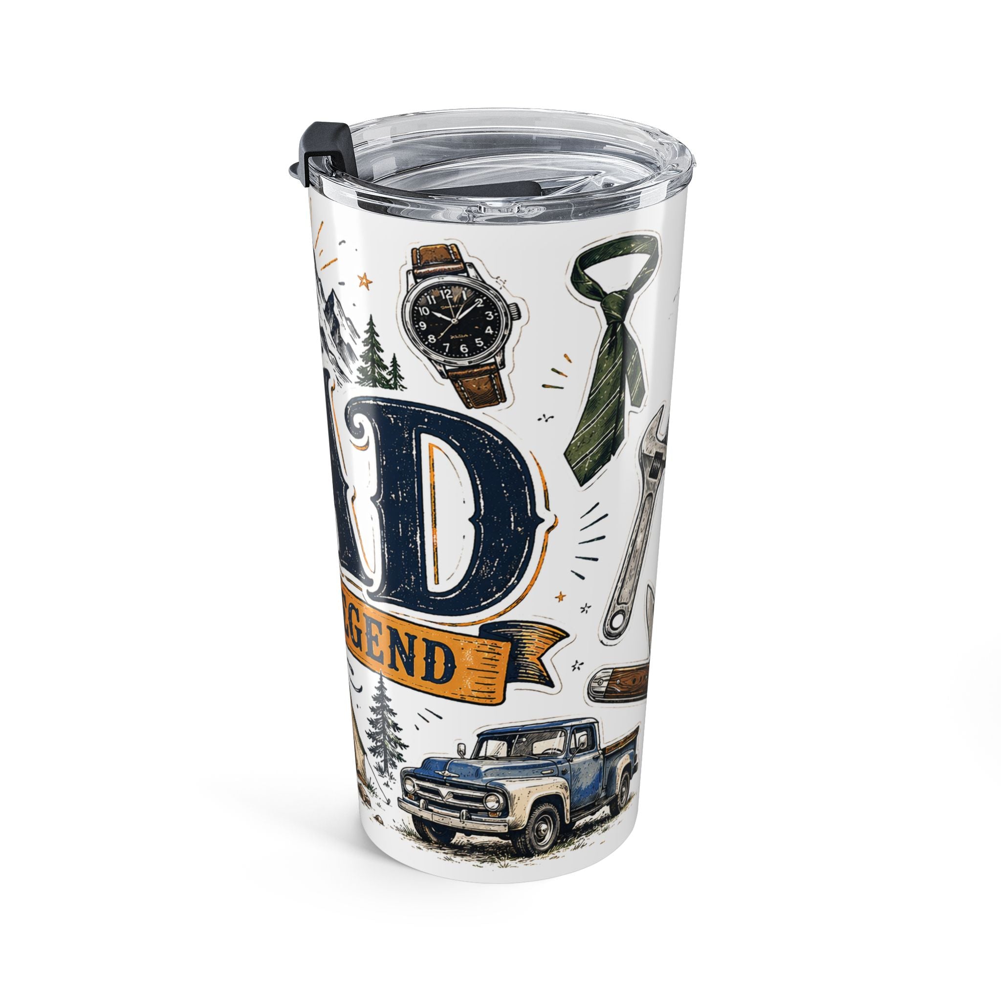 Dad The Legend 20oz Tumbler | Father's Day Gift for Dad | Insulated Stainless Steel Travel Cup