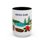 Norfolk Island Coffee Mug | Travel Souvenir Accent Mug | Country Gift Ceramic Cup 11oz 15oz