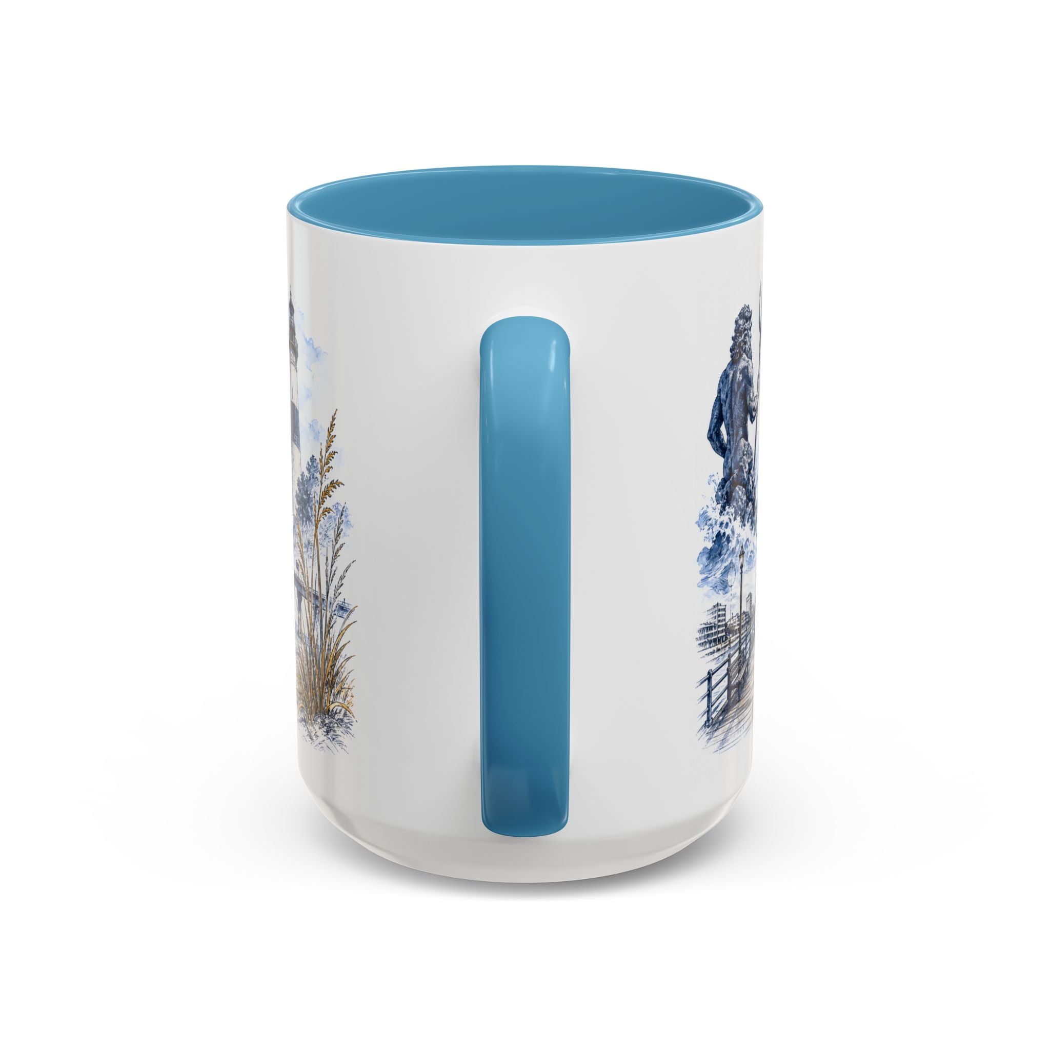 Virginia Beach Coffee Mug | United States Travel Souvenir | Vintage Illustrated City Gift | 11 oz 15 oz Accent Mug