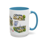 Luxembourg City Illustrated Travel Mug | City Souvenir Accent Coffee Mug | 11oz 15oz Ceramic Cup