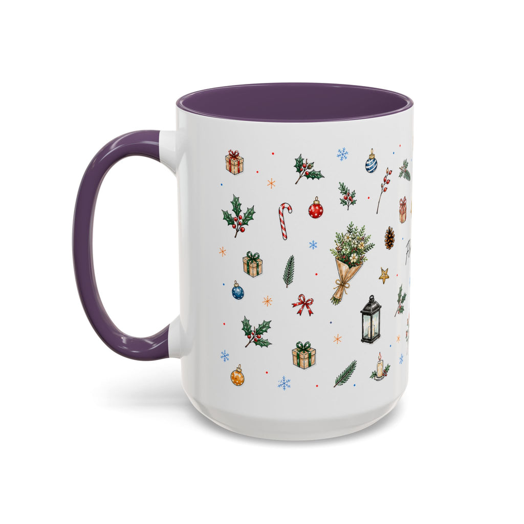 Florence Christmas Mug | Watercolor City Souvenir | Ceramic Coffee Cup (11oz 15oz)