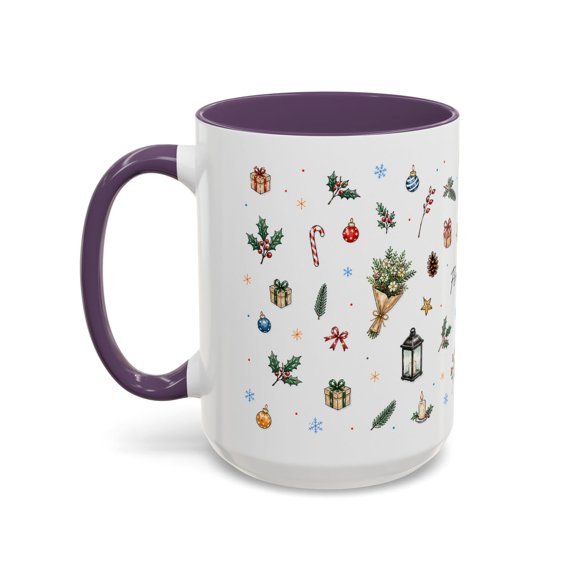 Florence Christmas Mug | Watercolor City Souvenir | Ceramic Coffee Cup (11oz 15oz)