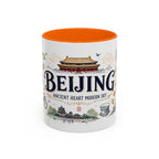 Beijing Coffee Mug | China Souvenir Travel Gift | Accent Color Ceramic 11oz 15oz