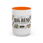 Big Bend National Park Coffee Mug | Texas Desert River Canyon Hiking Gift | Accent Color Ceramic 11oz 15oz