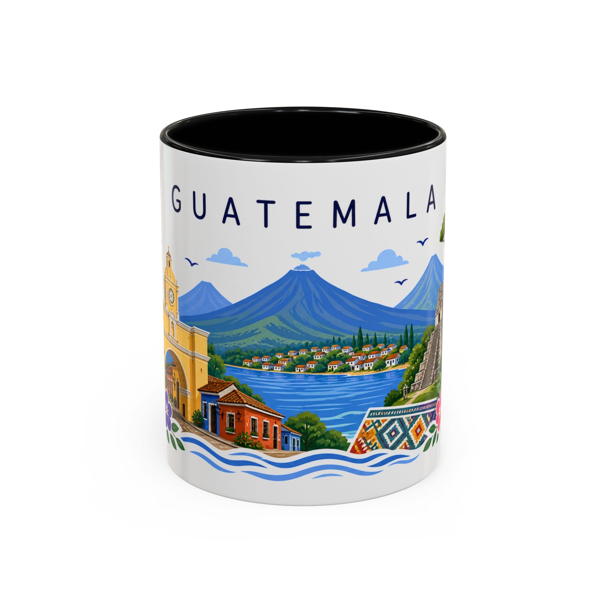 Guatemala Coffee Mug | Travel Souvenir Accent Mug | Place Gift Ceramic Cup 11oz 15oz