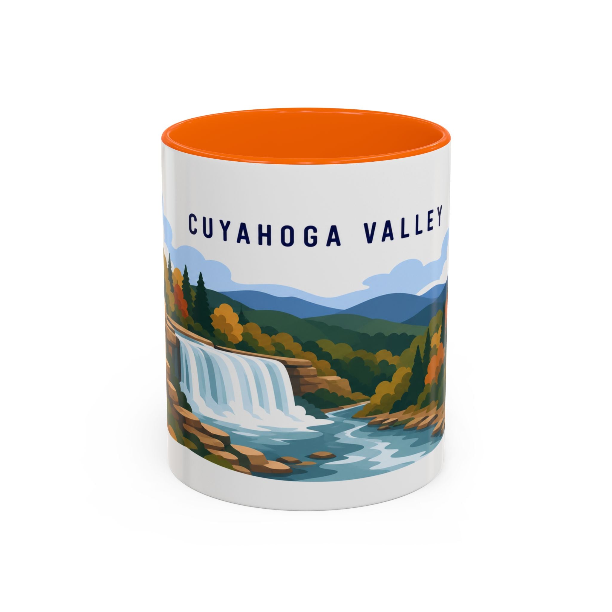 Cuyahoga Valley National Park Coffee Mug | Solid Color Block Park Souvenir | 11oz 15oz Accent Mug
