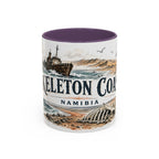 Skeleton Coast Mug, Namibia Travel Souvenir, Bucket List Gift, Accent Ceramic Coffee Mug 11oz 15oz