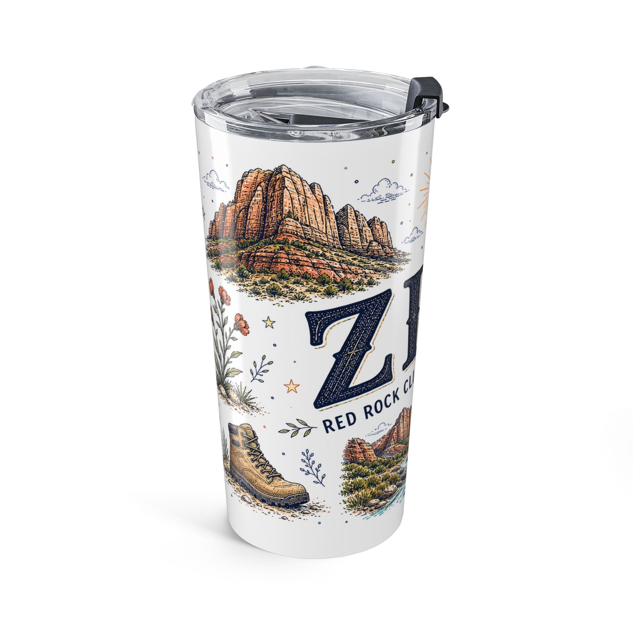 Zion National Park 20oz Tumbler | Hiking Camping Nature Gift | Insulated Stainless Steel Travel Cup