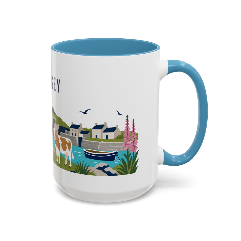 Guernsey Coffee Mug | Travel Souvenir Accent Mug | Country Gift Ceramic Cup 11oz 15oz
